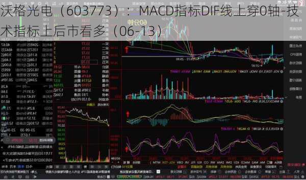 沃格光电（603773）：MACD指标DIF线上穿0轴-技术指标上后市看多（06-13）-第2张图片-苏希特新能源