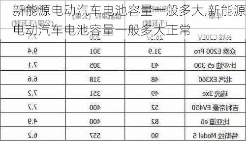 新能源电动汽车电池容量一般多大,新能源电动汽车电池容量一般多大正常-第1张图片-苏希特新能源