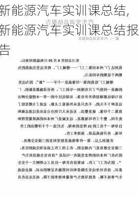 新能源汽车实训课总结,新能源汽车实训课总结报告-第3张图片-苏希特新能源