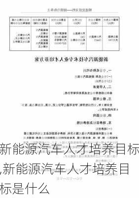 新能源汽车人才培养目标,新能源汽车人才培养目标是什么-第1张图片-苏希特新能源