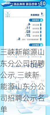 三峡新能源山东分公司招聘公示,三峡新能源山东分公司招聘公示名单-第2张图片-苏希特新能源