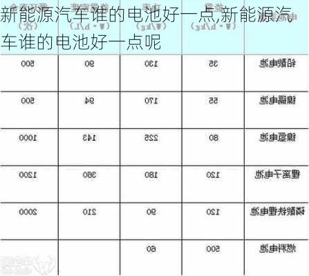 新能源汽车谁的电池好一点,新能源汽车谁的电池好一点呢-第2张图片-苏希特新能源