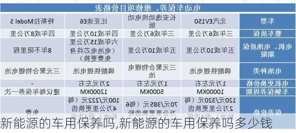 新能源的车用保养吗,新能源的车用保养吗多少钱-第1张图片-苏希特新能源