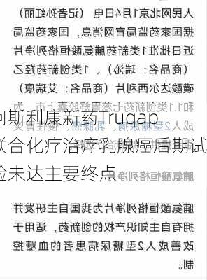 阿斯利康新药Truqap联合化疗治疗乳腺癌后期试验未达主要终点-第1张图片-苏希特新能源