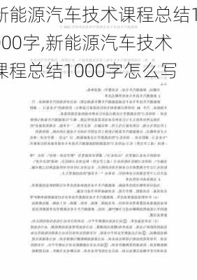 新能源汽车技术课程总结1000字,新能源汽车技术课程总结1000字怎么写-第3张图片-苏希特新能源