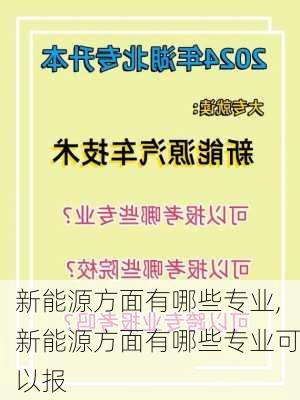 新能源方面有哪些专业,新能源方面有哪些专业可以报-第1张图片-苏希特新能源