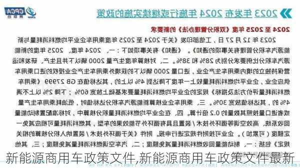 新能源商用车政策文件,新能源商用车政策文件最新-第3张图片-苏希特新能源