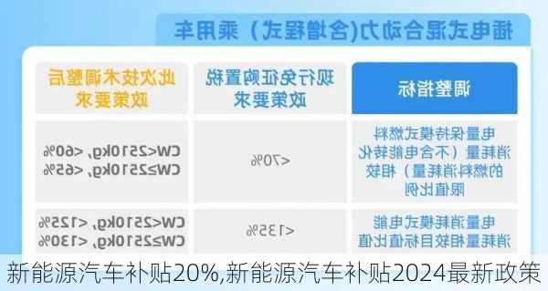 新能源汽车补贴20%,新能源汽车补贴2024最新政策-第2张图片-苏希特新能源