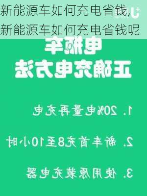 新能源车如何充电省钱,新能源车如何充电省钱呢-第2张图片-苏希特新能源