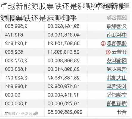 卓越新能源股票跌还是涨呢,卓越新能源股票跌还是涨呢知乎-第2张图片-苏希特新能源