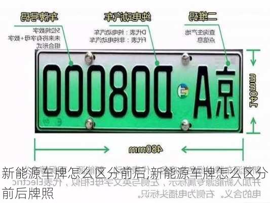 新能源车牌怎么区分前后,新能源车牌怎么区分前后牌照-第2张图片-苏希特新能源