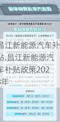 昌江新能源汽车补贴,昌江新能源汽车补贴政策2023年-第2张图片-苏希特新能源