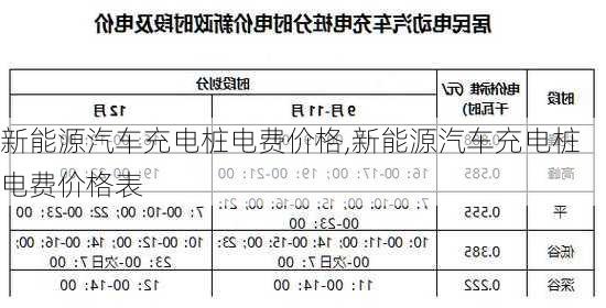 新能源汽车充电桩电费价格,新能源汽车充电桩电费价格表-第3张图片-苏希特新能源