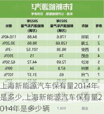 上海新能源汽车保有量2014年是多少,上海新能源汽车保有量2014年是多少辆-第2张图片-苏希特新能源