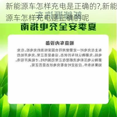 新能源车怎样充电是正确的?,新能源车怎样充电是正确的呢-第2张图片-苏希特新能源