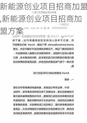 新能源创业项目招商加盟,新能源创业项目招商加盟方案-第2张图片-苏希特新能源