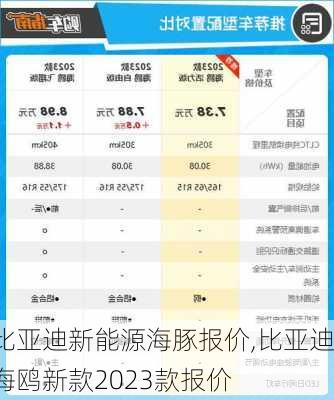 比亚迪新能源海豚报价,比亚迪海鸥新款2023款报价-第2张图片-苏希特新能源