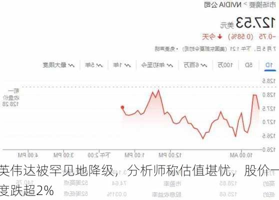 英伟达被罕见地降级，分析师称估值堪忧，股价一度跌超2%-第2张图片-苏希特新能源