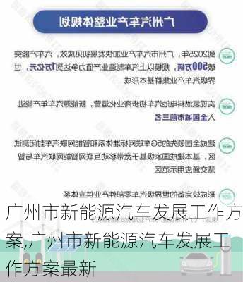 广州市新能源汽车发展工作方案,广州市新能源汽车发展工作方案最新