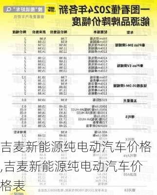 吉麦新能源纯电动汽车价格,吉麦新能源纯电动汽车价格表-第3张图片-苏希特新能源