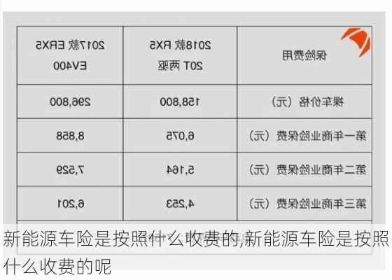 新能源车险是按照什么收费的,新能源车险是按照什么收费的呢-第3张图片-苏希特新能源