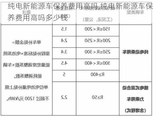 纯电新能源车保养费用高吗,纯电新能源车保养费用高吗多少钱-第1张图片-苏希特新能源