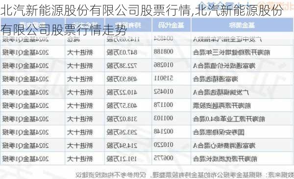 北汽新能源股份有限公司股票行情,北汽新能源股份有限公司股票行情走势-第1张图片-苏希特新能源