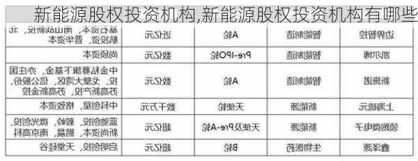 新能源股权投资机构,新能源股权投资机构有哪些-第1张图片-苏希特新能源