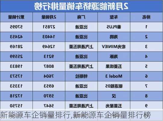 新能源车企销量排行,新能源车企销量排行榜-第3张图片-苏希特新能源