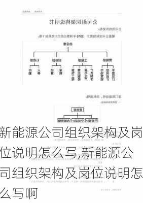 新能源公司组织架构及岗位说明怎么写,新能源公司组织架构及岗位说明怎么写啊