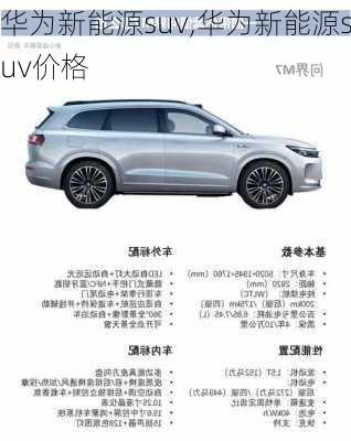 华为新能源suv,华为新能源suv价格