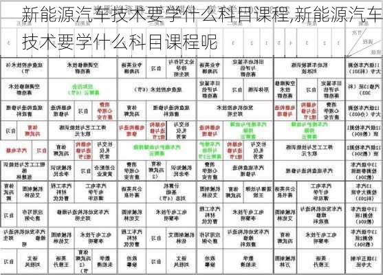 新能源汽车技术要学什么科目课程,新能源汽车技术要学什么科目课程呢-第2张图片-苏希特新能源