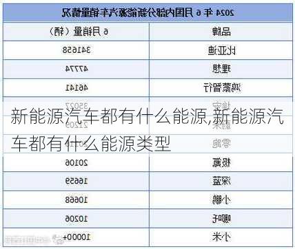 新能源汽车都有什么能源,新能源汽车都有什么能源类型-第1张图片-苏希特新能源