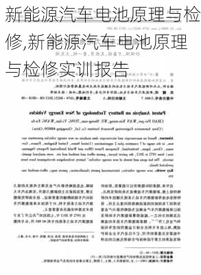 新能源汽车电池原理与检修,新能源汽车电池原理与检修实训报告-第3张图片-苏希特新能源