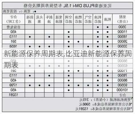 新能源保养周期表,比亚迪新能源保养周期表-第1张图片-苏希特新能源