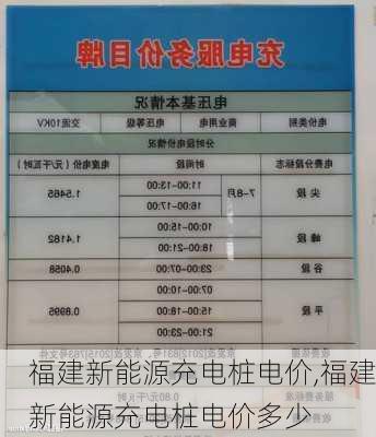 福建新能源充电桩电价,福建新能源充电桩电价多少-第2张图片-苏希特新能源