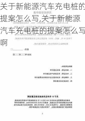 关于新能源汽车充电桩的提案怎么写,关于新能源汽车充电桩的提案怎么写啊-第1张图片-苏希特新能源