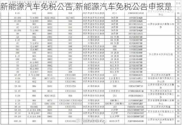 新能源汽车免税公告,新能源汽车免税公告申报是-第3张图片-苏希特新能源