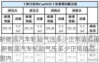 新能源汽车轮胎气压多少正常值范围,新能源汽车轮胎气压多少正常值范围内-第2张图片-苏希特新能源