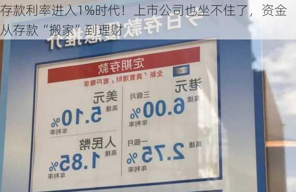 存款利率进入1%时代！上市公司也坐不住了，资金从存款“搬家”到理财-第3张图片-苏希特新能源