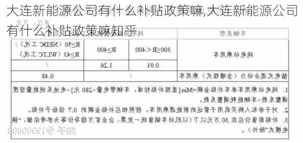 大连新能源公司有什么补贴政策嘛,大连新能源公司有什么补贴政策嘛知乎-第1张图片-苏希特新能源