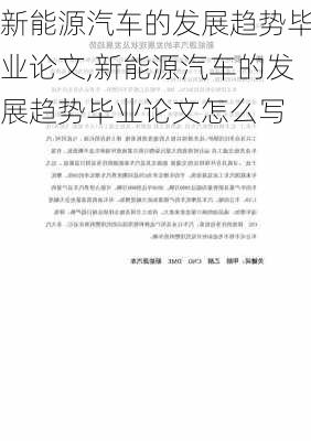 新能源汽车的发展趋势毕业论文,新能源汽车的发展趋势毕业论文怎么写-第2张图片-苏希特新能源