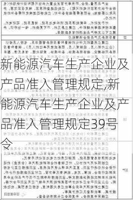 新能源汽车生产企业及产品准入管理规定,新能源汽车生产企业及产品准入管理规定39号令-第3张图片-苏希特新能源