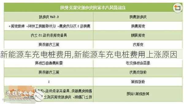 新能源车充电桩费用,新能源车充电桩费用上涨原因-第3张图片-苏希特新能源