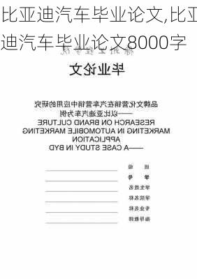 比亚迪汽车毕业论文,比亚迪汽车毕业论文8000字