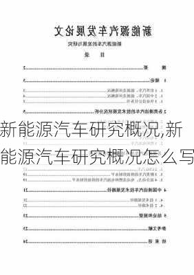 新能源汽车研究概况,新能源汽车研究概况怎么写-第3张图片-苏希特新能源