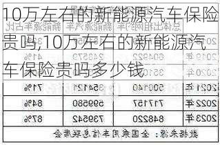 10万左右的新能源汽车保险贵吗,10万左右的新能源汽车保险贵吗多少钱-第2张图片-苏希特新能源