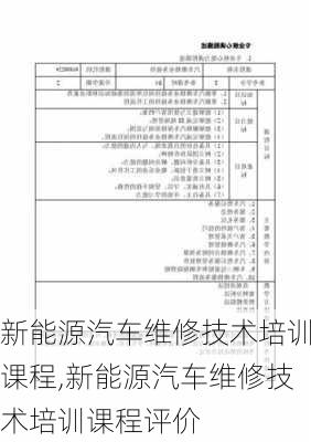 新能源汽车维修技术培训课程,新能源汽车维修技术培训课程评价-第3张图片-苏希特新能源