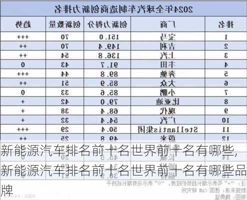 新能源汽车排名前十名世界前十名有哪些,新能源汽车排名前十名世界前十名有哪些品牌-第2张图片-苏希特新能源