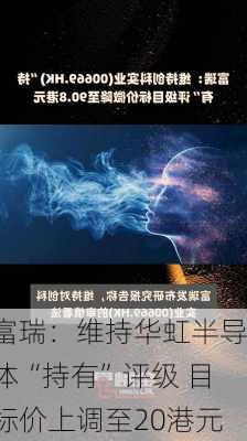 富瑞：维持华虹半导体“持有”评级 目标价上调至20港元-第2张图片-苏希特新能源